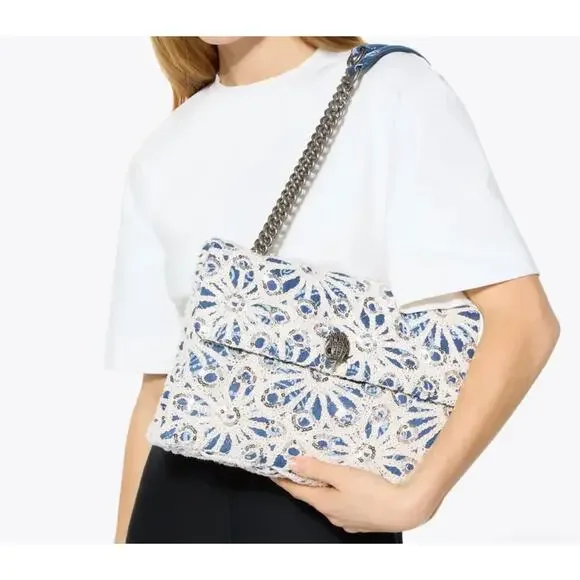 Kurt Geiger Blue and White Crossbody Bag - NWOT - Picture 4 of 10